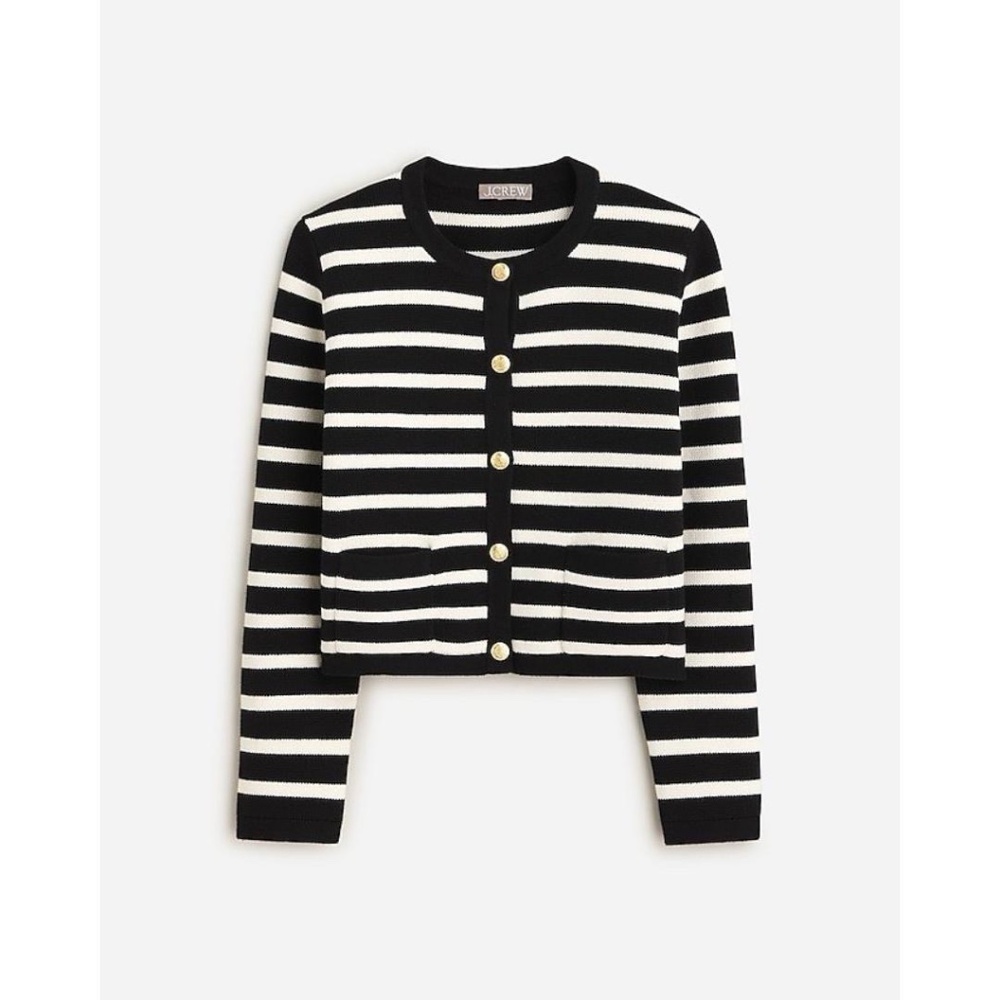 J. Crew Emilie‎ Sweater Lady Jacket in Stripe - Picture 8 of 10